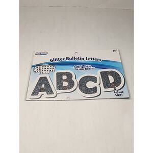 Artskills Silver Glitter Bulletin Letters 35 Count